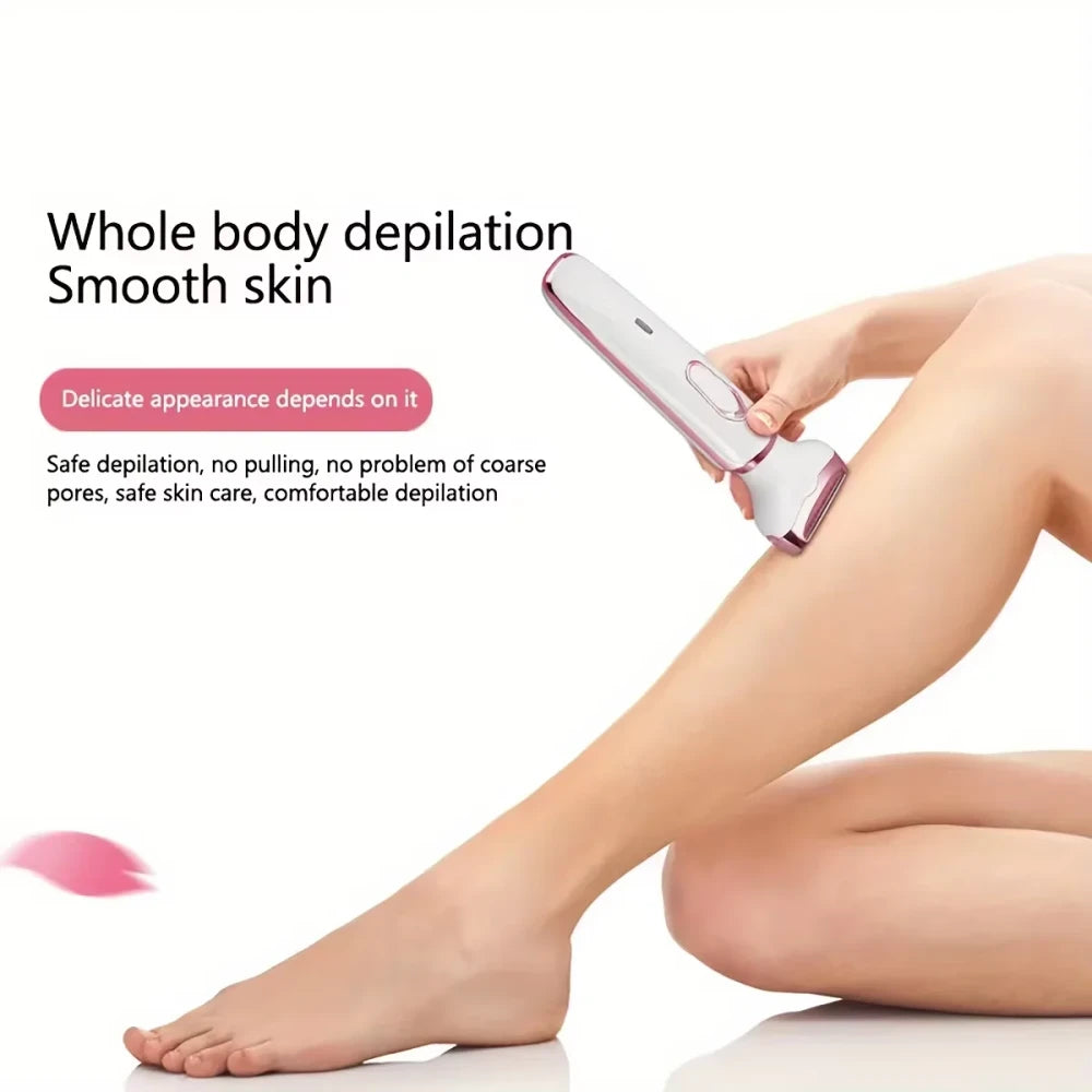 Cordless 4-in-1 Women Shaver with interchangeable attachments – shaving and trimming