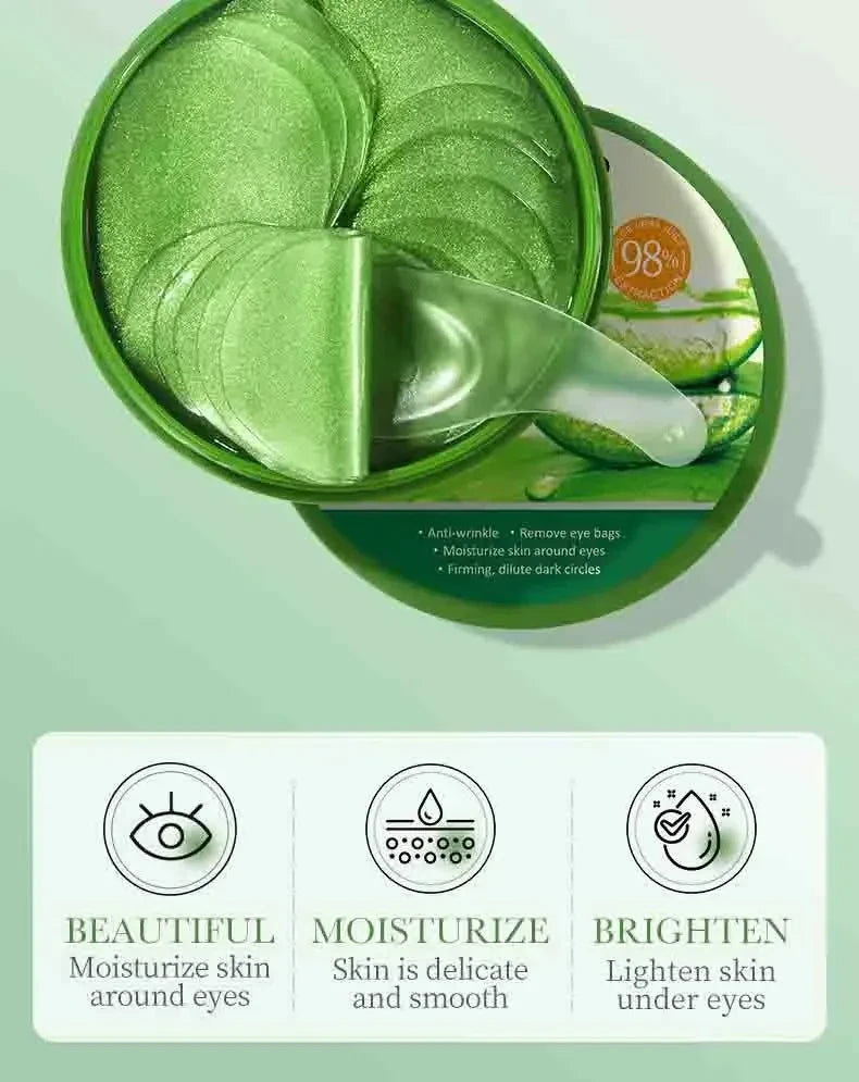 Aloe Vera Collagen Eye Mask – hydrating under-eye patch for dark circles and puffiness