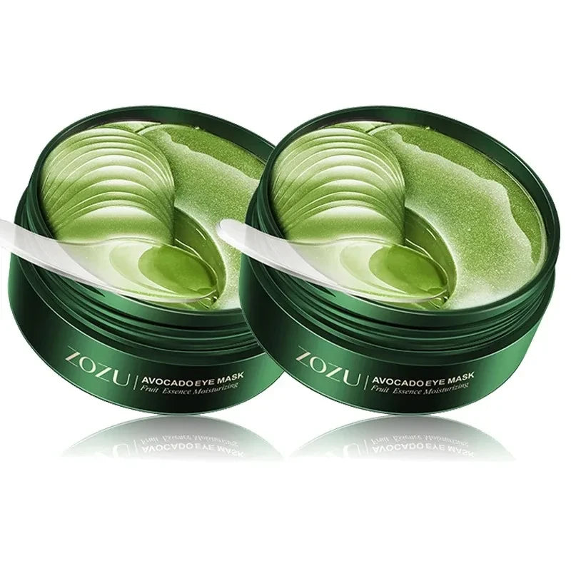 Avocado and Gold Eye Mask