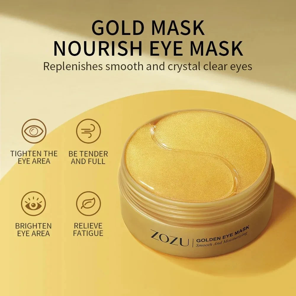 Avocado and Gold Eye Mask