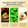 Avocado and Gold Eye Mask